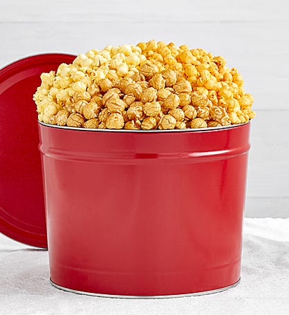 Simply Red 3 Flavor Popcorn Tins